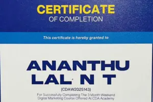 cda course completion